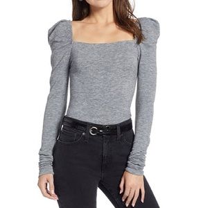 [ nwt ] Something Navy Square Neck Knit Top